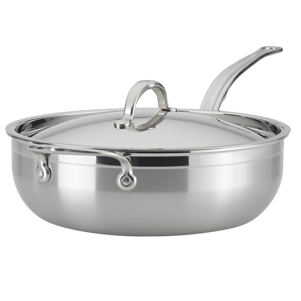 Calphalon Signature Stainless Steel 2.5 Qt. Shallow Sauce Pan with